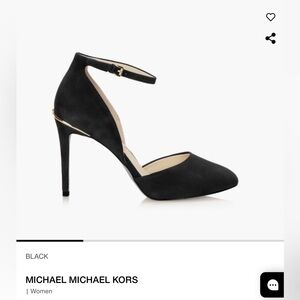 Michael Kors Black Ankle Strap Heels